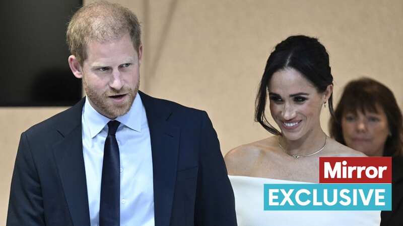 The Sussexes at the event earlier this month (Image: Evan Agostini/Invision/AP)