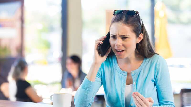The man left the woman in the restaurant on her own (stock photo) (Image: Getty Images)