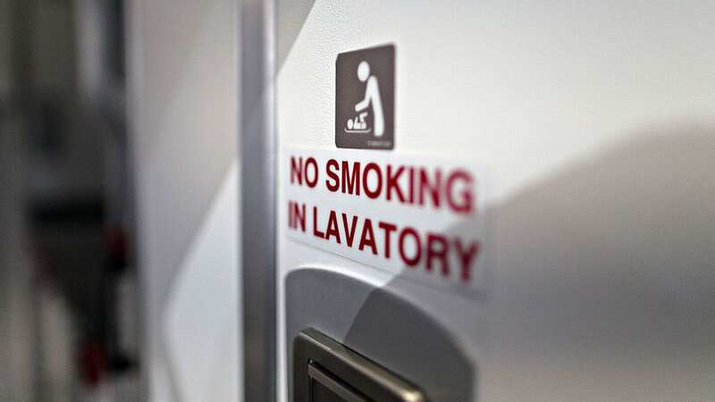 A flight attendant explained the ashtrays are still on planes (Image: Bloomberg via Getty Images)