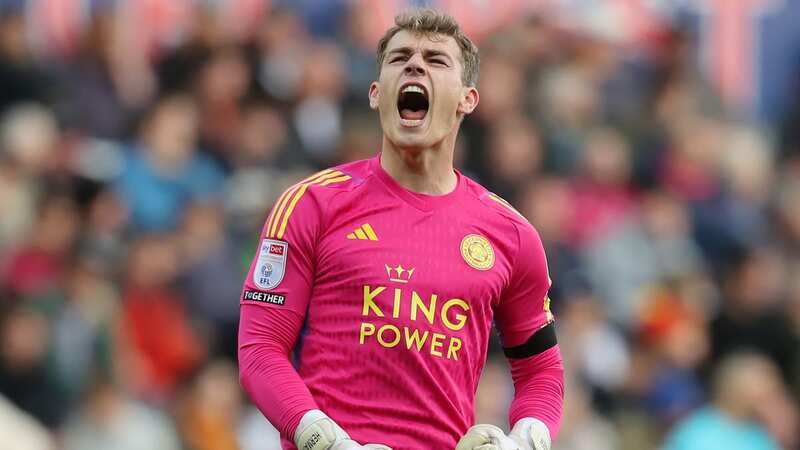 Mads Hermansen is enjoying life at the Championship summit with Leicester City (Image: Plumb Images/Leicester City FC)