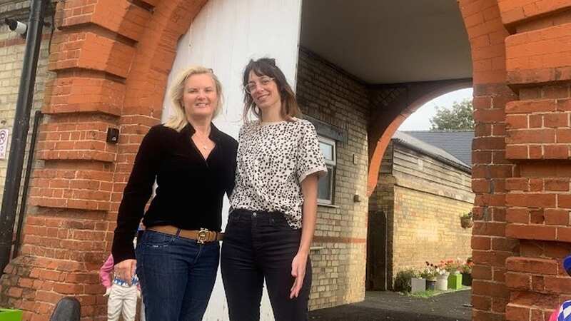 Gay Kelleway (left) with playwright Katie-anna Whiting (Image: Garage Theatre)