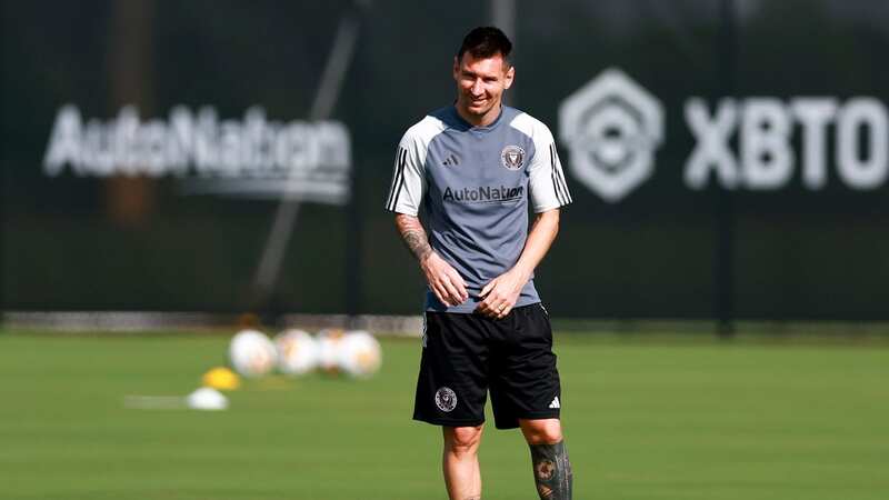 Even superstar Lionel Messi was not immune to having to perform an initiation song after he joined his Inter Miami teammates in the summer (Image: Megan Briggs/Getty Images)