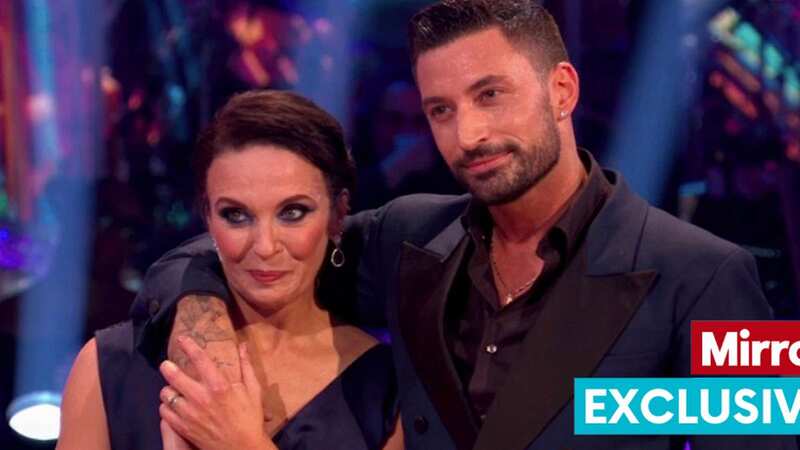 Giovanni Pernice was seen looking downcast today after his Strictly Come Dancing partner Amanda Abbington quit the show as she could no longer continue (Image: BBC)