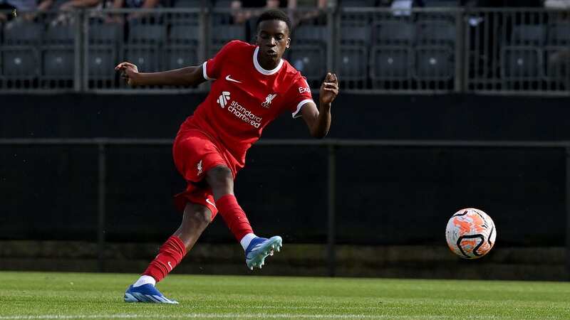 16-year-old Liverpool prospect Trey Nyoni (Image: Nick Taylor/Liverpool FC/Liverpool FC via Getty Images)