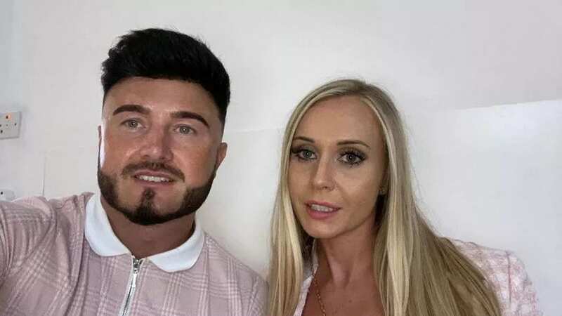 Chrissy Childerley pictured with her partner (Image: Chrissy Childerley / SWNS)
