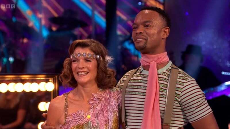Annabel Croft and Johannes Radebe wowed with a Charleston (Image: BBC)
