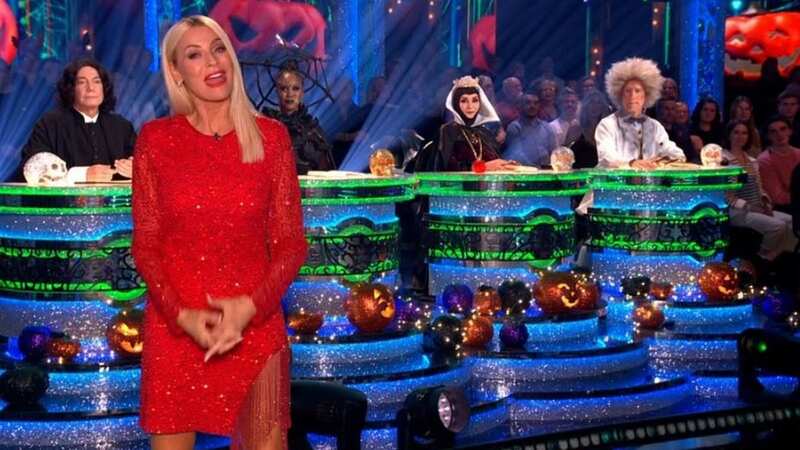 The Strictly Come Dancing stars took to the dancefloor tonight with some spooky-themed routines to mark Halloween weekend on the BBC Latin and ballroom show (Image: BBC)