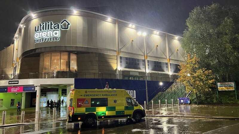 The player was rushed to hospital by ambulance (Image: YappApp)