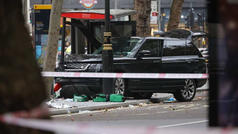 A Range Rover crashed into a bus stop in the early hours of this morning (Image: George Cracknell Wright)
