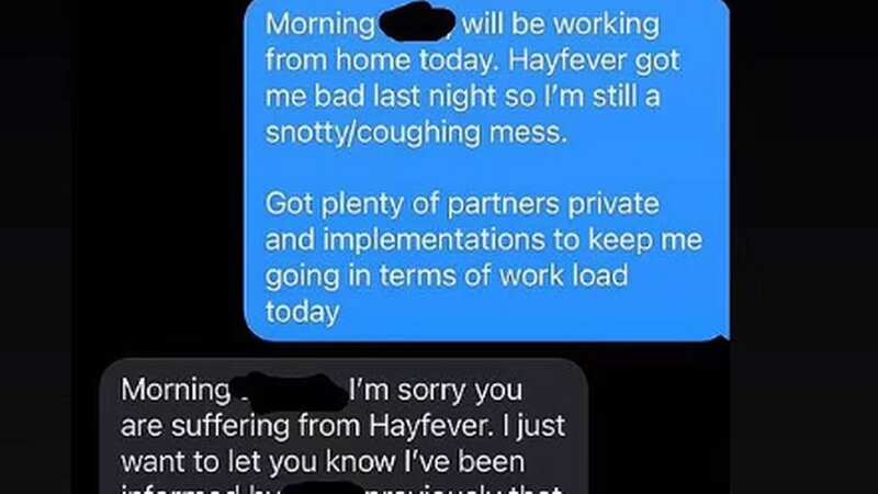 The employee asked if the blunt response was reasonable (Image: @theaussiecorporate/Instagram)