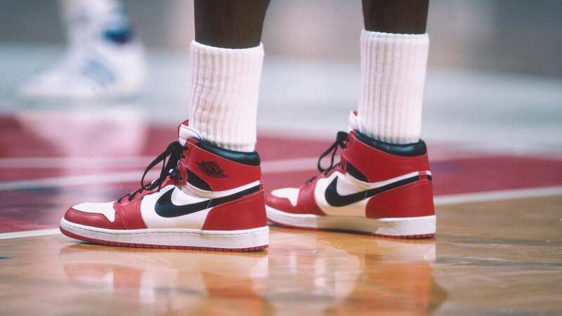 Several pairs of Air Jordan, inspired by the originals worn by Michael Jordan himself, are now in the sale (Image: Focus on Sport via Getty Images)
