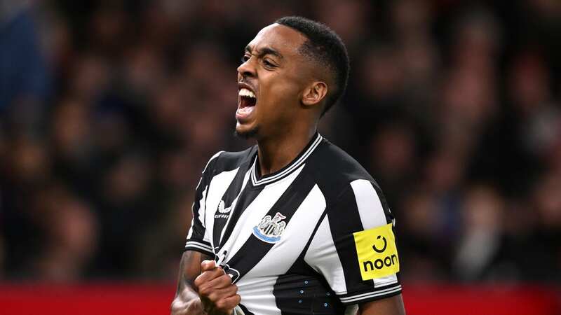 Joe Willock celebrates after scoring against Man Utd on Wednesday night (Image: Getty Images)