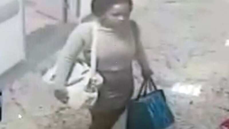 Footage shows suspect Cauane Malaquias Costa with the baby (Image: CEN)