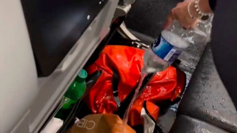 Staff desperately battle fire on plane as American Idol star