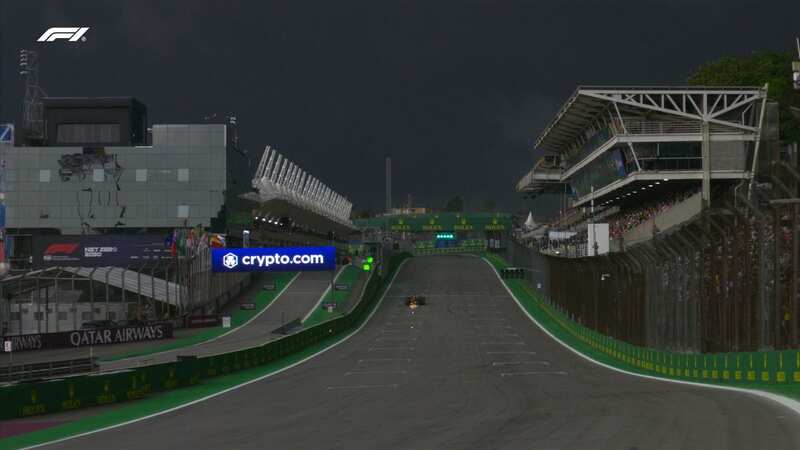 A storm appeared at Interlagos as the weather played a part in qualifying (Image: F1 TV)