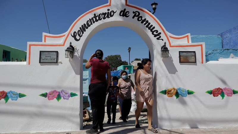 Pomuch Cemetery in Mexico is unique to other cemeteries (Image: Gerardo Vieyra/NurPhoto/REX/Shutterstock)