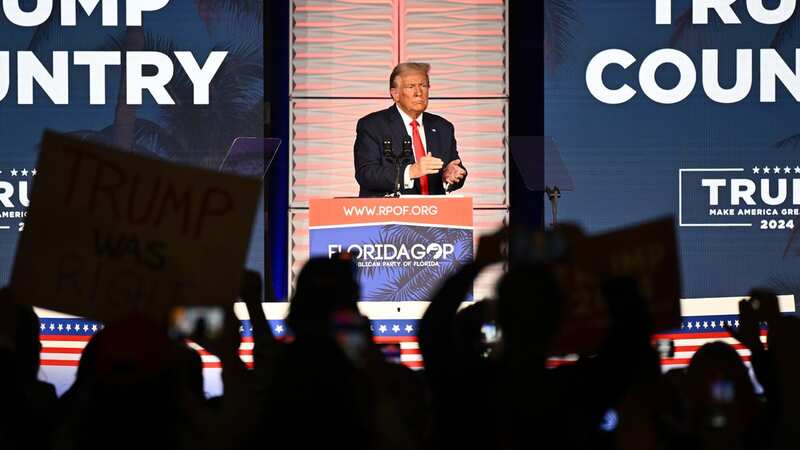Empty seats greeted Trump but he still looks set to be the GOP nominee (Image: Joe Marino/UPI/REX/Shutterstock)