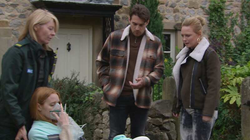 Emmerdale will air some huge scenes next week, as one character goes on the run ahead of their big exit from the soap whilst another is set to be rushed to hospital after her partner