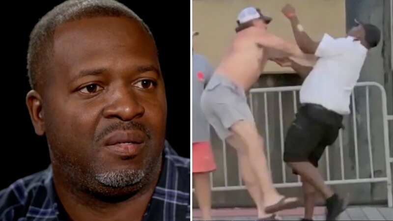 Dameion Pickett is now facing assault charges after the brawl was sparked when he moved a boat after attempts were made to reach the owners (Image: ABC NEWS)