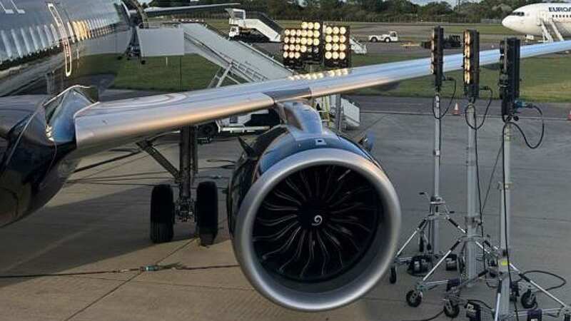 The plane had reached 14,000 feet before a crew member noticed the missing window panes (Image: PA)