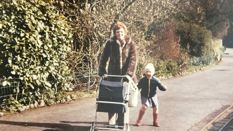 Louise and her mum before she knew the truth about her dad
