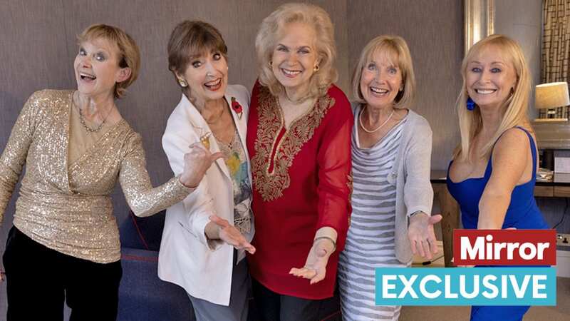 L-R: Madeline Smith, Anita Harris, Valerie Leon, Jacki Piper and Louise Burton (Image: Tim Merry/Mirror)