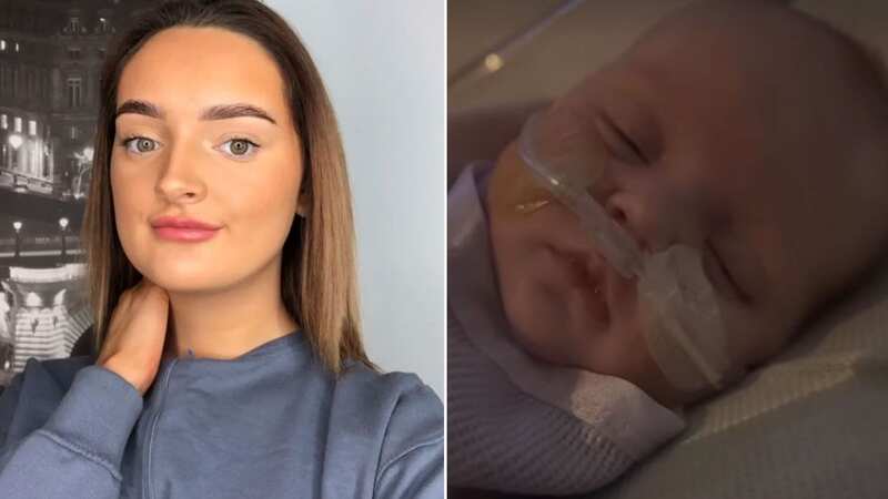 Millie Radford shares a concerning video of her baby daughter Elodie-Jade in hospital (Image: Instagram)