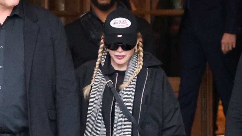 The star was photographed leaving The Ritz Place Vendome Hotel in Paris earlier today (Image: Aissaoui Nacer / SplashNews.com)