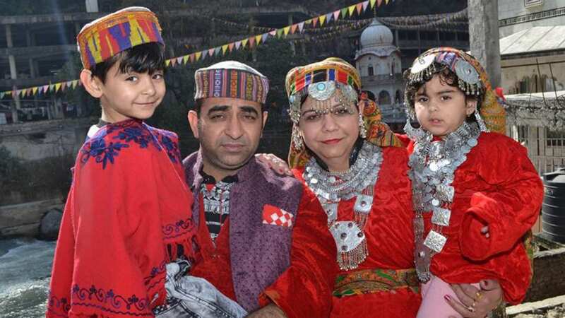 Aroen Kishen survived the blaze that claimed the lives of his wife Seema and their three young children - two are pictured (Image: UKNIP)