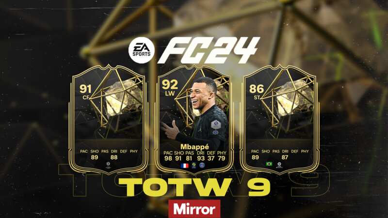 Kylian Mbappe could headline the EA FC 24 TOTW 9 squad in Ultimate Team (Image: EA SPORTS)