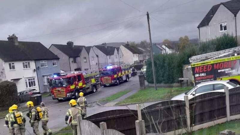 Fire crews responded to an explosion in New Mills, Derbyshire