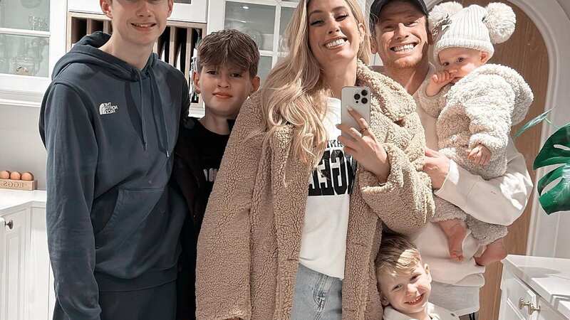 Stacey Solomon shares rare Christmas family night out with five kids and Joe