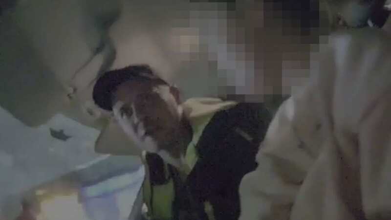 Sick moment murderer laughs after he