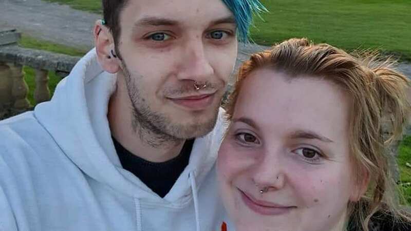 Louise Andrews and his fiancé Lauren Vinnicombe (Image: Louis Andrews / SWNS)