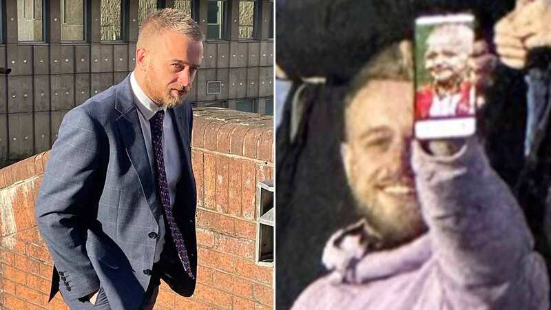Dale Houghton arriving at Sheffield Magistrates Court