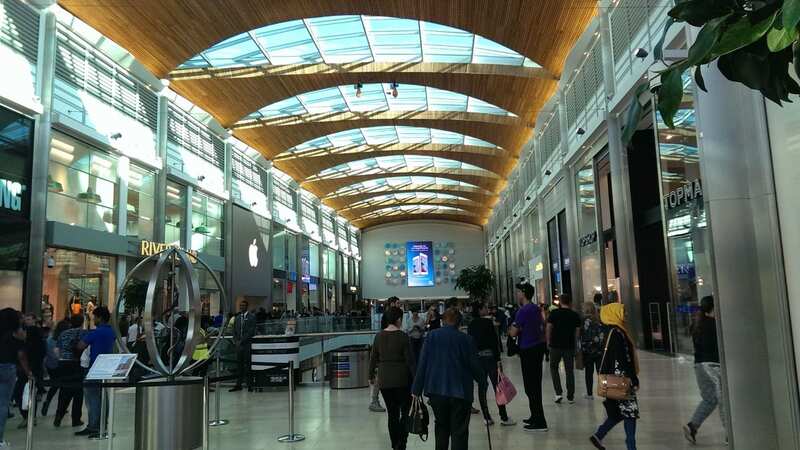 A security guard was bitten at Highcross Shopping Centre over the weekend (Image: hinckley times)