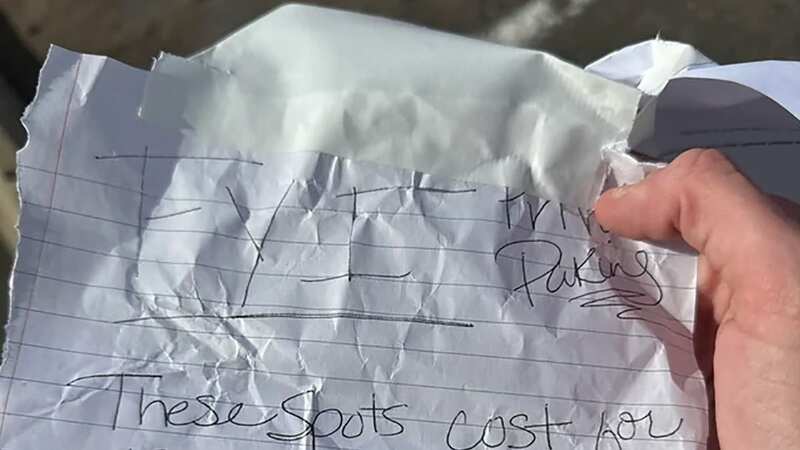 A note was left on the woman