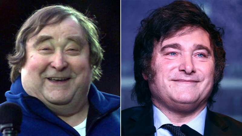People think new Argentina president looks like a young Bernard Manning as he trends on Twitter (Image: Getty Images)