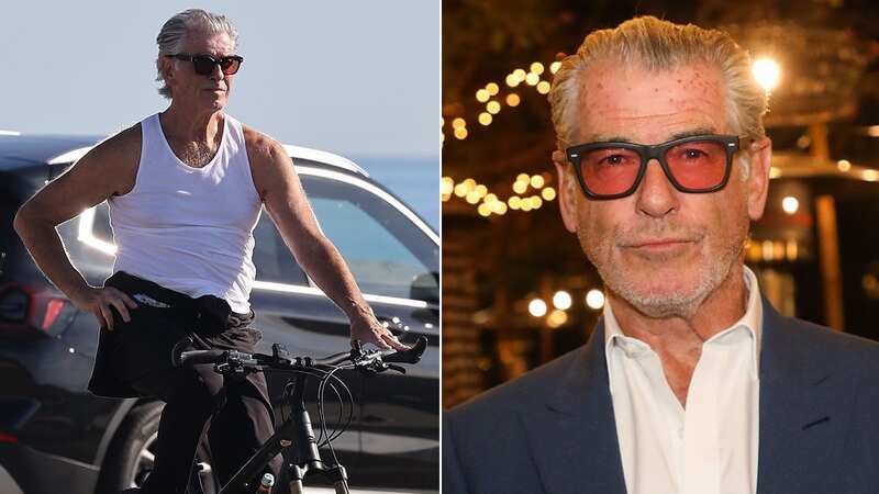 Pierce Brosnan showed off his good looks (Image: BENS / RMBI / BACKGRID)