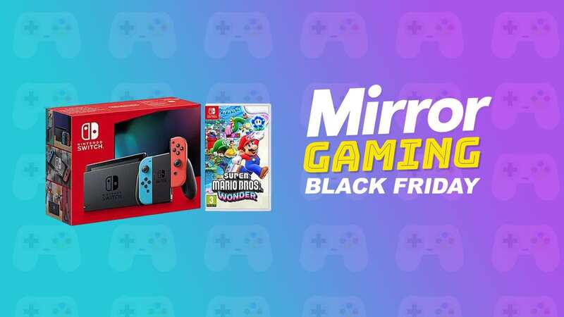 Not only is the price of a Nintendo Switch £20 off in this bundle – the latest Mario game also comes included (Image: Nintendo)