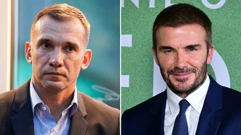 David Beckham struck up a friendship with Andriy Shevchenko during their time together as teammates at AC Milan (Image: Ben Radford/Corbis via Getty Images)