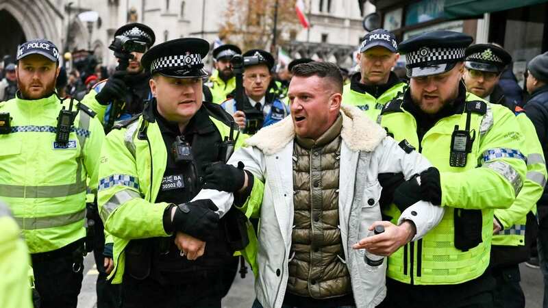 Robinson attended the march at his own insistence (Image: AFP via Getty Images)