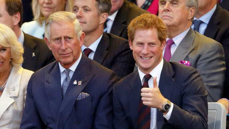 Prince Harry and King Charles in less-strained times (Image: Getty Images)