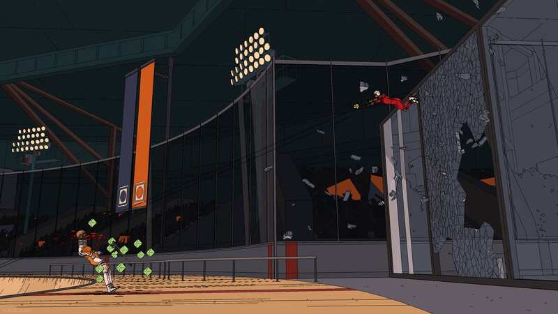 The incredibly stylish Rollerdrome arrived on Xbox Game Pass today (Image: Roll7)