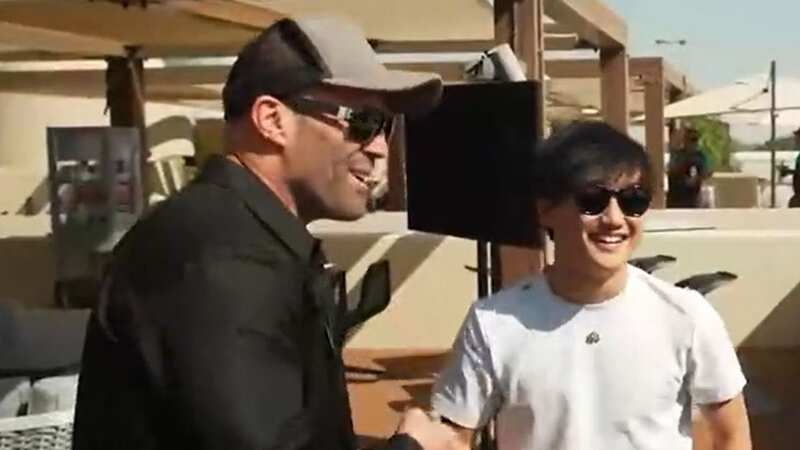 Tsunoda outed for embarrassing Jason Statham secret as racer meets acting star