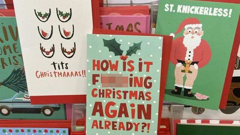 One shopper was appalled by the adult Christmas cards on display at Sainsbury