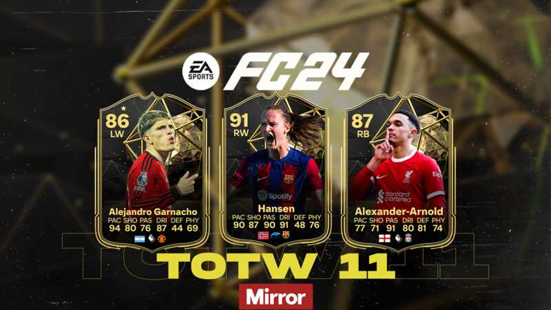 EA FC 24 TOTW 11 leaks reveal big names from Liverpool, Manchester United and Barcelona (Image: EA SPORTS)