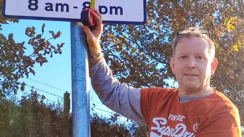 Chris Burton was hit with a £60 fine while dropping his dad at a hospital appointment (Image: Louise Burton / SWNS)