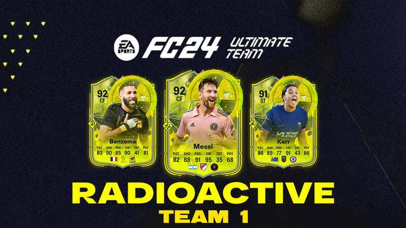 The EA FC 24 Radioactive Team 1 is here with upgraded player items that offer more flexibility with squad building. (Image: EA SPORTS)