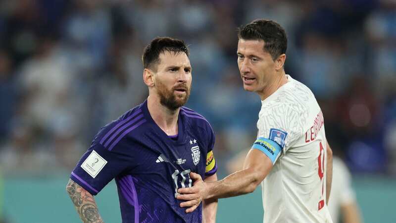 Robert Lewandowski was ignored by Lionel Messi (Image: Foto Olimpik/NurPhoto via Getty Images)